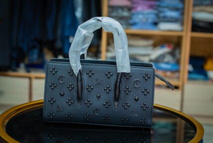 Leather Handbag - Black Rectangle