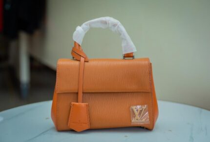 LV Leather Handbag - Tan Brown