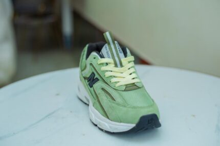 NB Sport Shoes - Dusty Green with White Sole