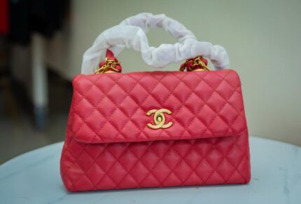 Channel Handbag - Dark Red