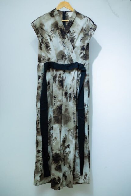 Black Printed Long Dress