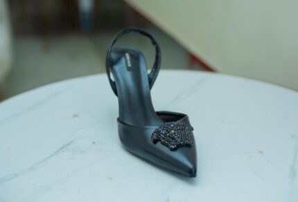 Versace Heels - Pure Black