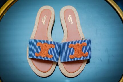 Celine Flats - Brown & Blue