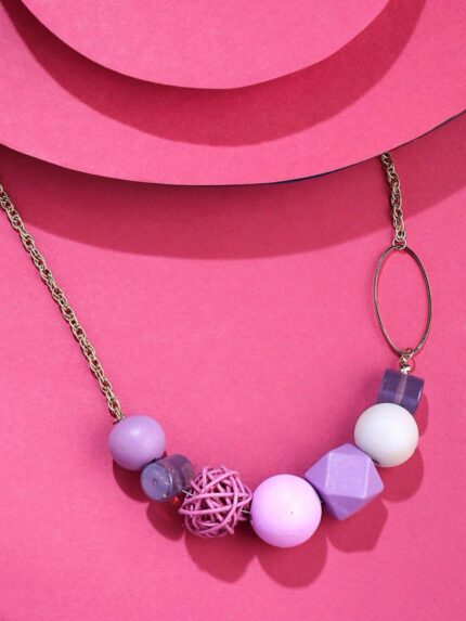 YELLOW CHIMES - Big Beaded Statement Multicolor Necklace