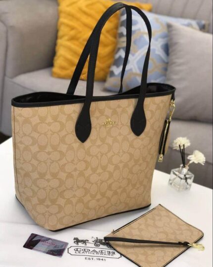 Coach Cream Large Tote