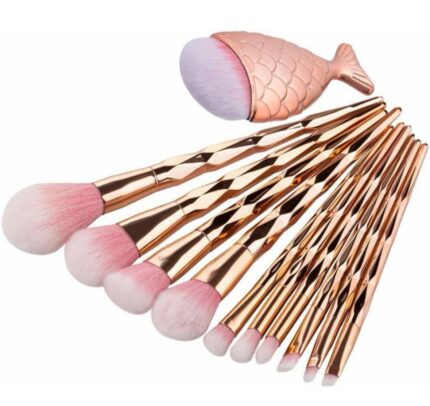 MISSLOOK - Diamond Makeup Brushes Set (Pack of 10)