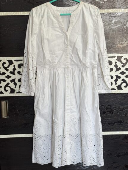 White Chicken Kari Long Dress
