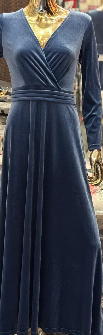 Shein Velvet Light Grey Dress