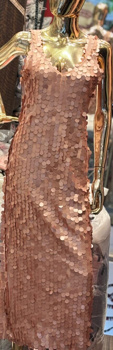 Shein Sequins Peach Gown